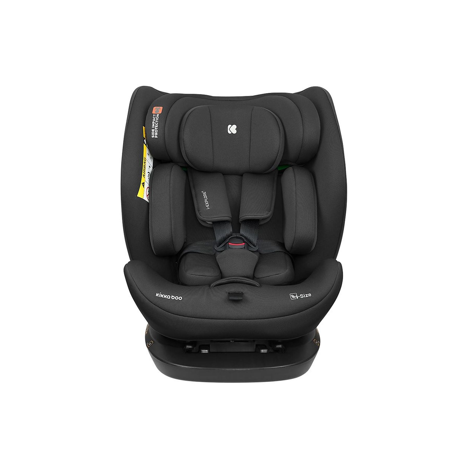 KikkaBoo i-Explore 2 i-Size Car Seat for  Group 0+/1/2/3 (40–150 cm) Black Age- Newborn to 12 Years