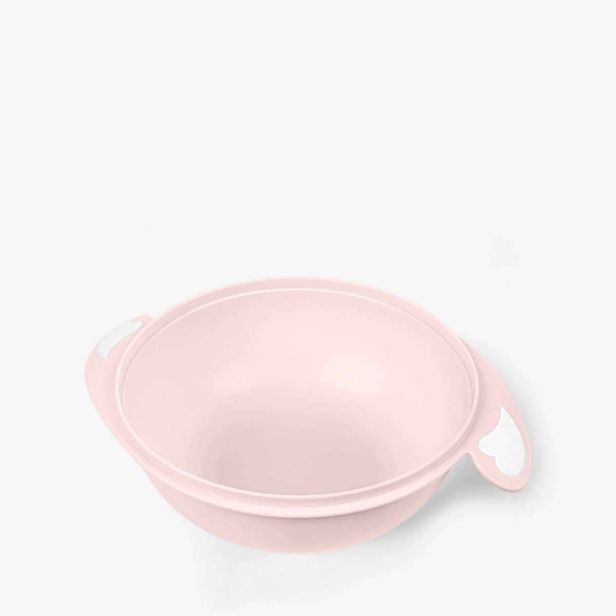 Kikkaboo 4-in-1 Snack Bowl with Fork & Spoon Pink/White Age- 6 Months & Above