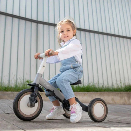 Kikkaboo 5-in-1 Flip Kids Tricycle Black Age- 12 Months to 5 Years