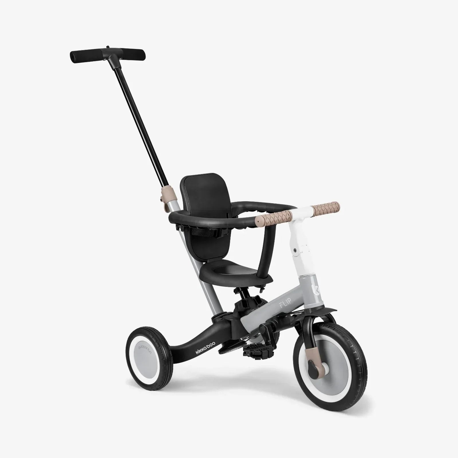 Kikkaboo 5-in-1 Flip Kids Tricycle Grey Age- 12 Months to 5 Years