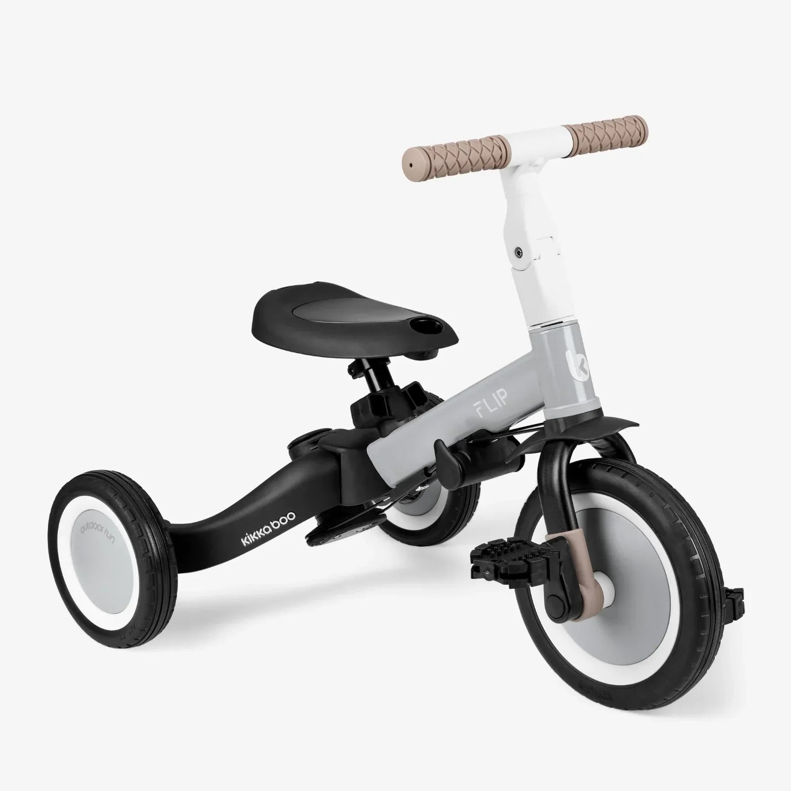 Kikkaboo 5-in-1 Flip Kids Tricycle Grey Age- 12 Months to 5 Years