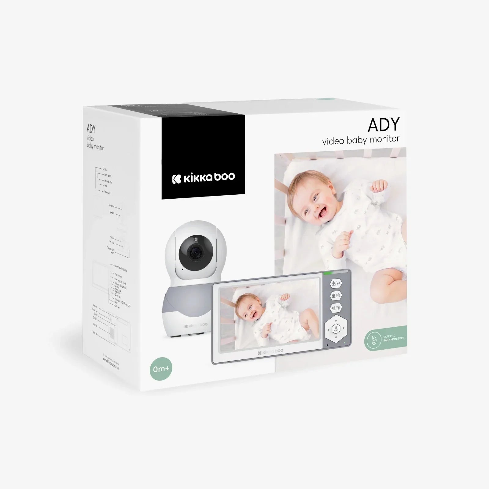 Kikkaboo Ady 4.3-Inch Video Baby Monitor Age- Newborn & Above