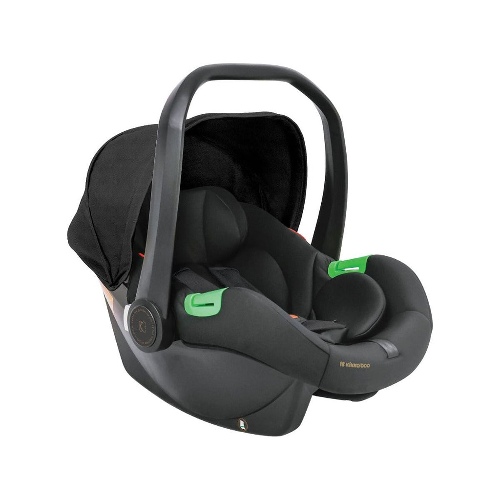 Kikkaboo Amaia 3-In-1 Travel System Stoller with Transferable Seat 2024 Black Age-Newborn & Above (Holds upto 22 Kg)