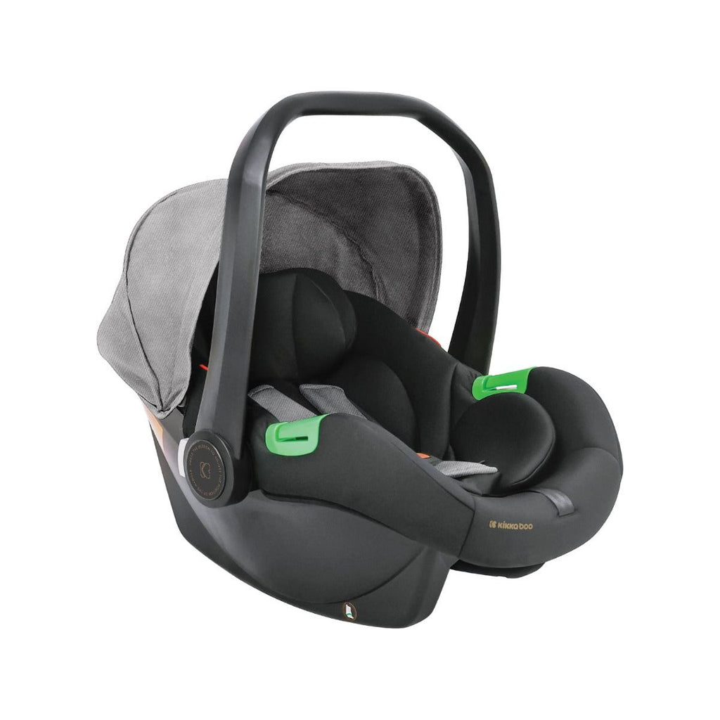 Kikkaboo Amaia 3-In-1 Travel System Stroller with Transferable Seat 2024 Light Grey Age-Newborn & Above (Holds upto 22 Kg)