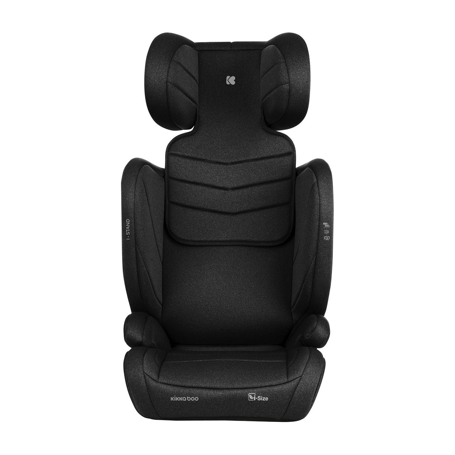 Kikkaboo Booster Car Seat I-Stand i-Size with Isofix 100-150 Cm Black Age- 12 Months & Above (15-36 Kg)