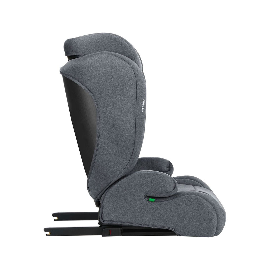 Kikkaboo Booster Car Seat I-Stand i-Size with Isofix 100-150 Cm Dark Grey Age- 12 Months & Above (15-36 Kg)