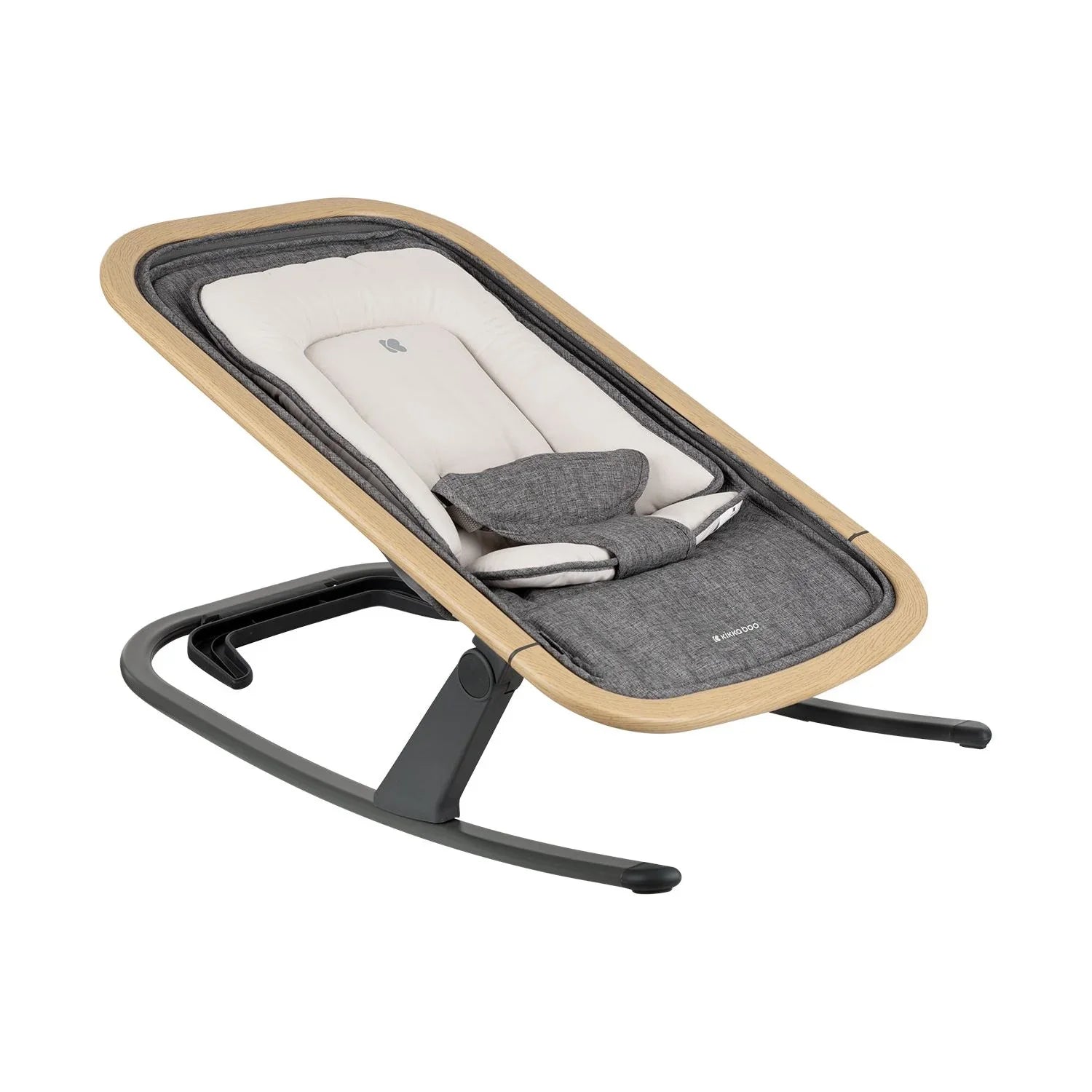 Kikkaboo Calmo 2-in-1 Manual Baby Relax Baby Bouncer Grey Age-Newborn upto 6 Months (Holds upto 9 Kg)