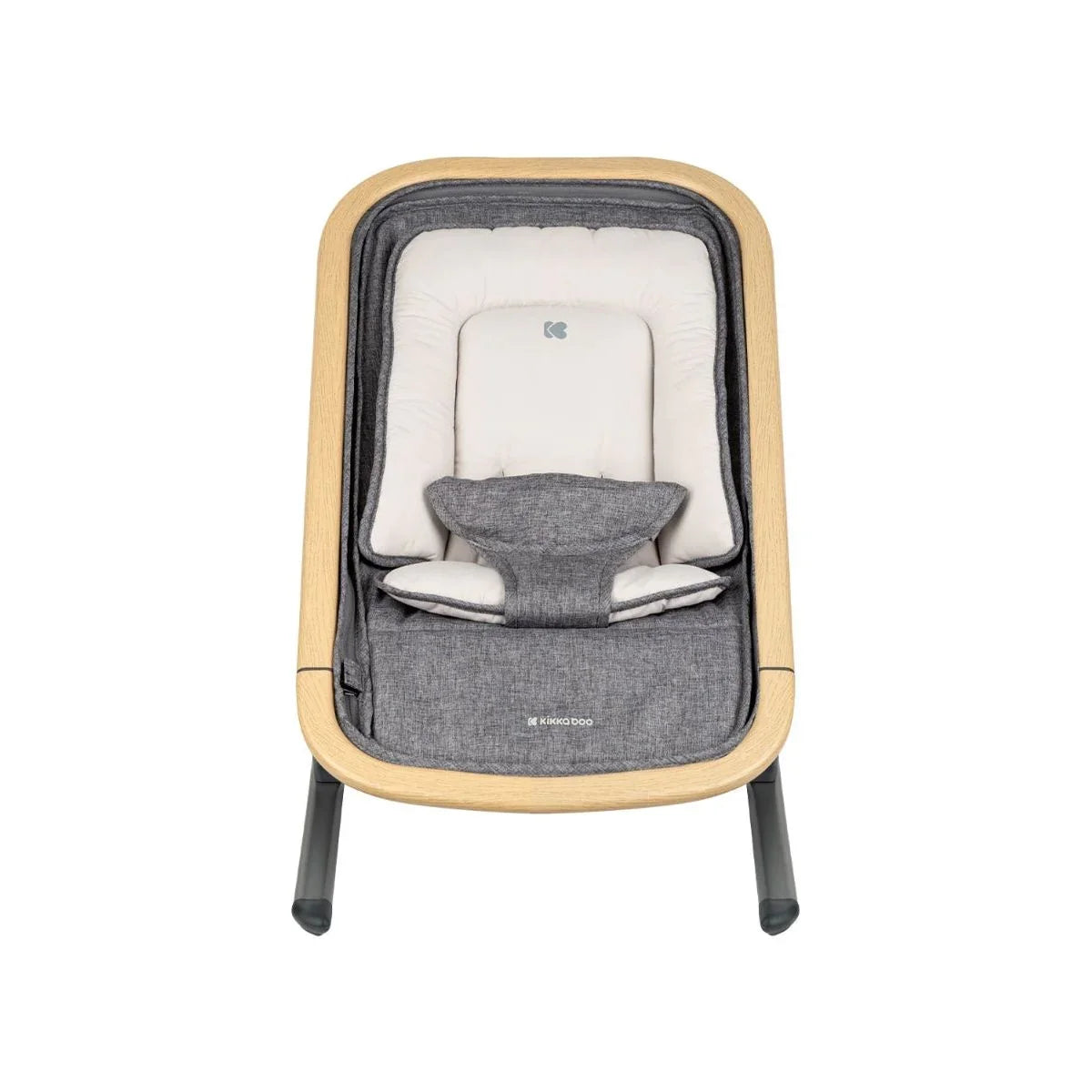 Kikkaboo Calmo 2-in-1 Manual Baby Relax Baby Bouncer Grey Age-Newborn upto 6 Months (Holds upto 9 Kg)