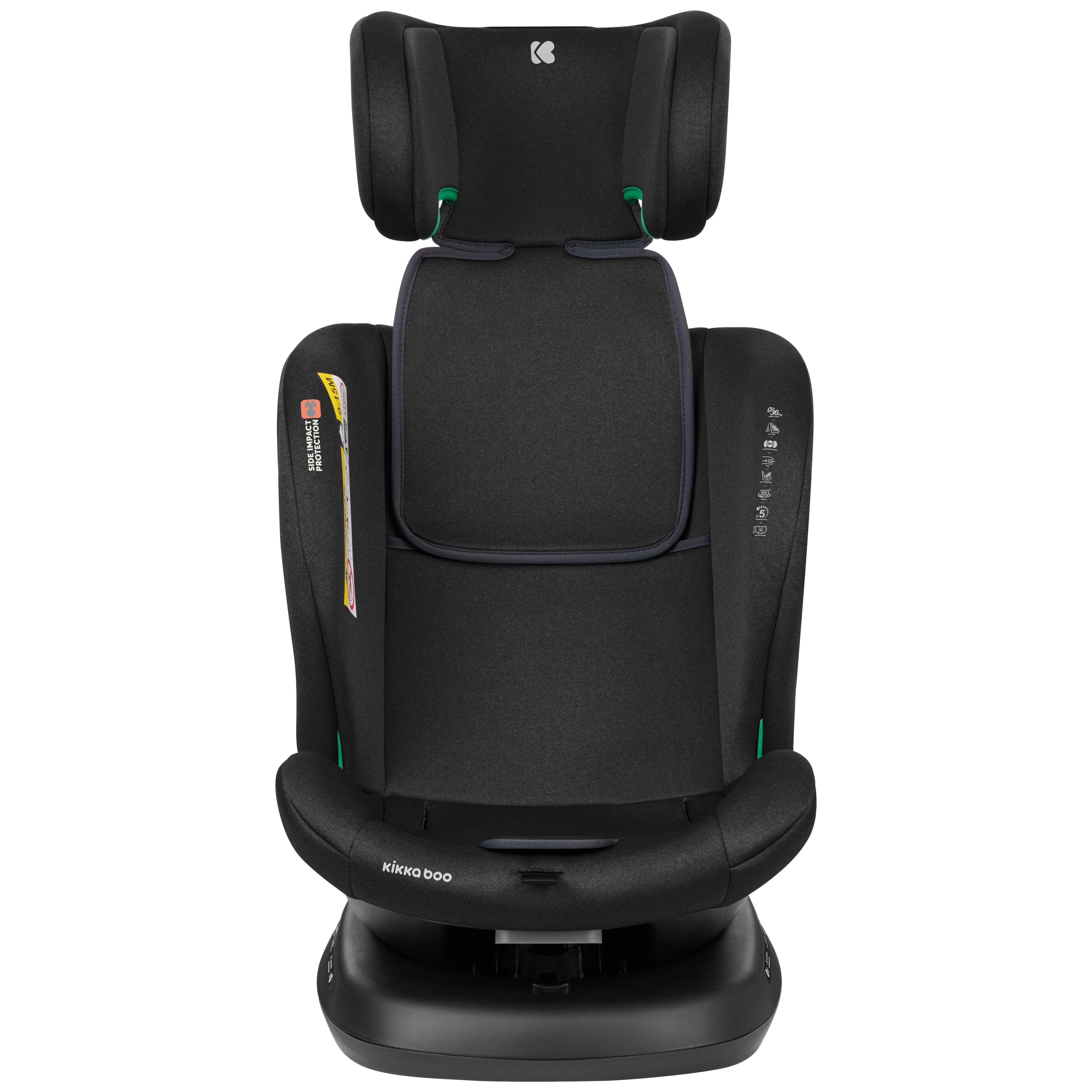 Kikkaboo Car Seat 0-1-2-3 (0-36 Kg) Shift Isofix Black Age- Newborn & Above