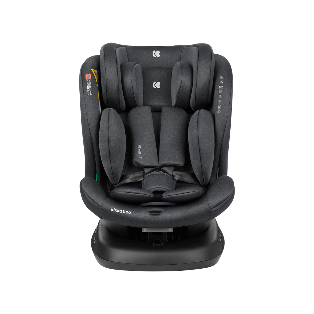 Kikkaboo Car Seat 0-1-2-3 (0-36 Kg) Shift Isofix Dark Grey Age- Newborn & Above