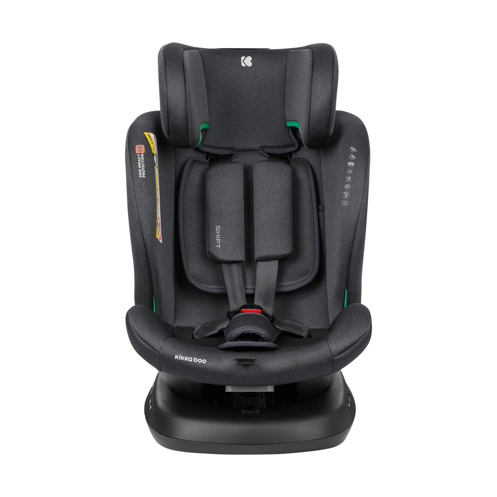 Kikkaboo Car Seat 0-1-2-3 (0-36 Kg) Shift Isofix Dark Grey Age- Newborn & Above
