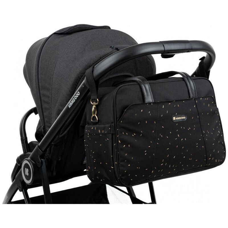 Kikkaboo Chelsea Mama Diaper & Travel Shoulder/Hand Bag Confetti Black