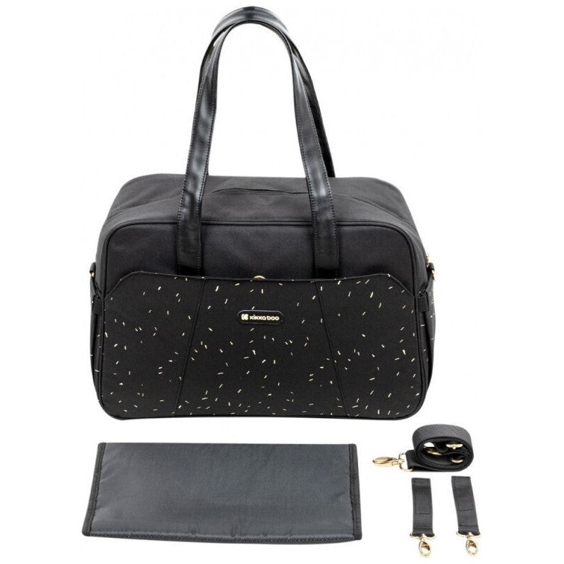 Kikkaboo Chelsea Mama Diaper & Travel Shoulder/Hand Bag Confetti Black