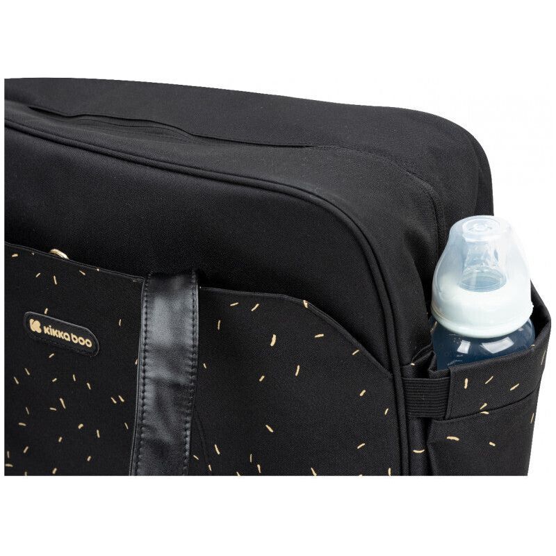 Kikkaboo Chelsea Mama Diaper & Travel Shoulder/Hand Bag Confetti Black