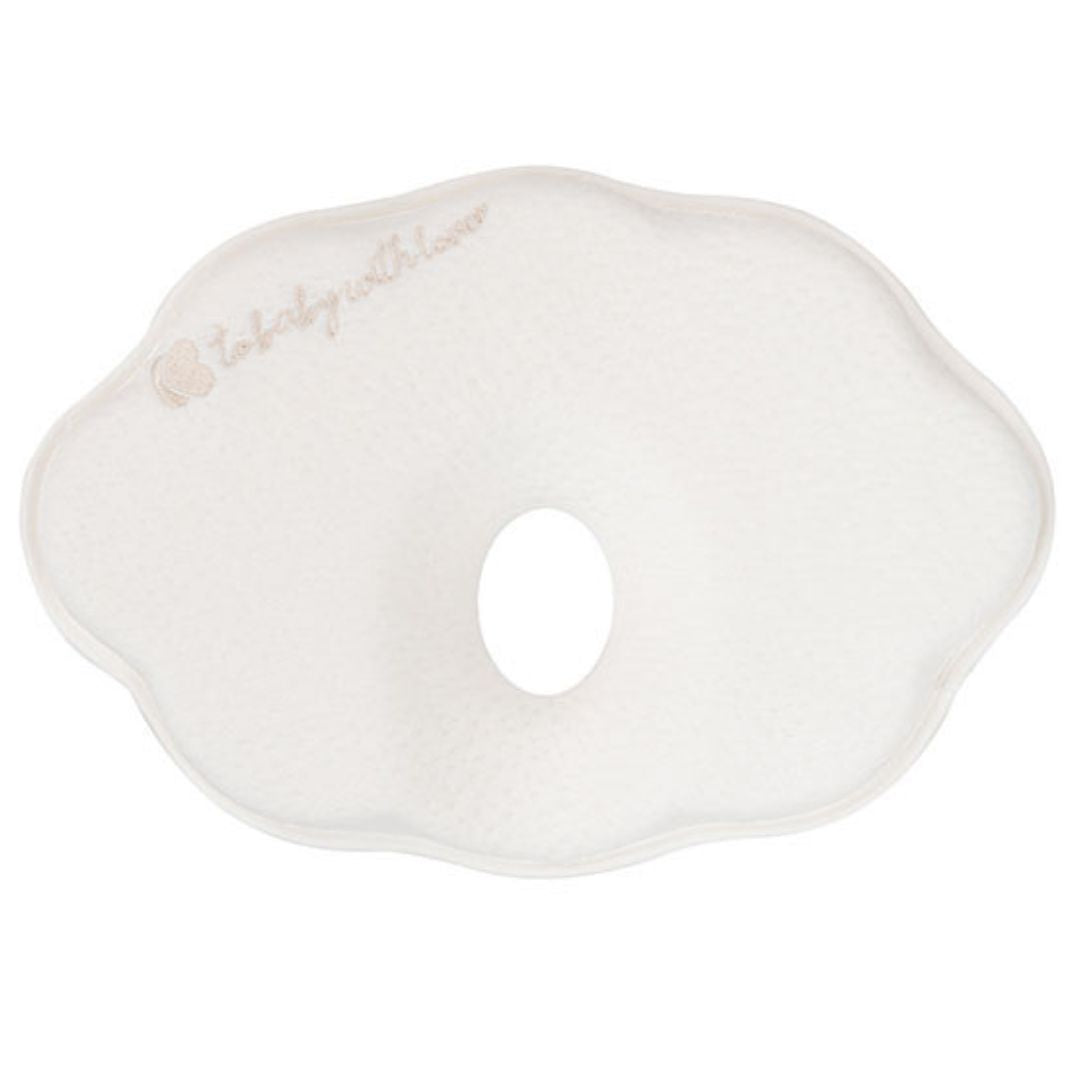 Kikkaboo Cloud Airknit Memory Foam Ergonomic Pillow White Age- Newborn & Above