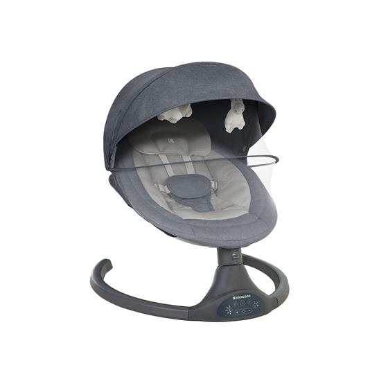 Kikkaboo Codie 2-in-1 Electrical Side-To-Side Baby Swing Dark Grey Age-Newborn upto 6 Months (Holds upto 9 Kg)