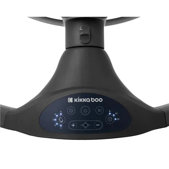 Kikkaboo Codie 2-in-1 Electrical Side-To-Side Baby Swing Dark Grey Age-Newborn upto 6 Months (Holds upto 9 Kg)