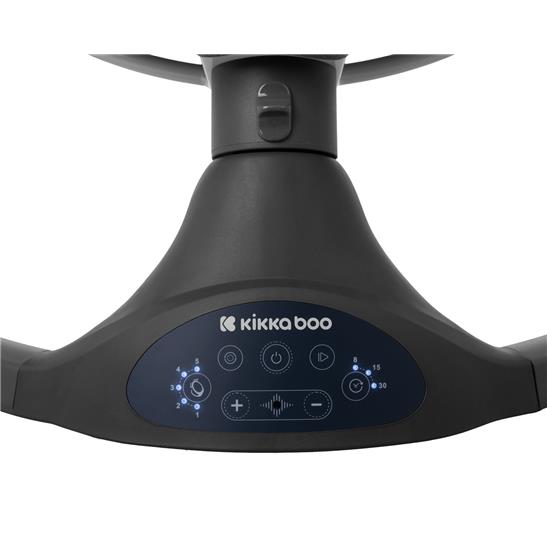 Kikkaboo Codie 2-in-1 Electrical Side-To-Side Baby Swing Dark Grey Age-Newborn upto 6 Months (Holds upto 9 Kg)