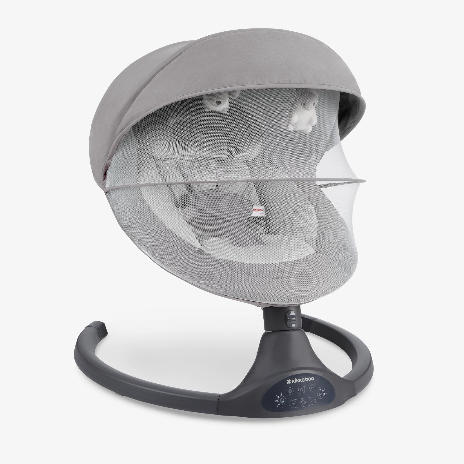 Kikkaboo Codie 2-in-1 Electrical Side-To-Side Baby Swing Light Grey Age-Newborn upto 6 Months (Holds upto 9 Kg)