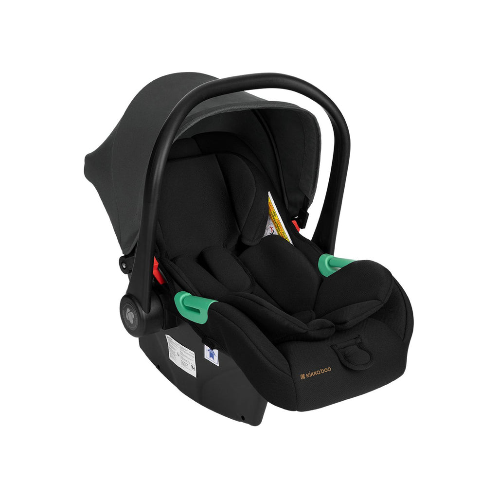 Kikkaboo Darling 3-In-1 Travel System Stroller with Transferable Seat 2024 Black Age-Newborn & Above (Holds upto 22 Kg)