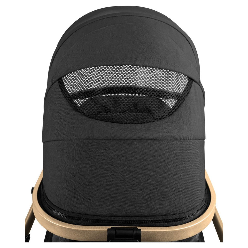 Kikkaboo Darling 3-In-1 Travel System Stroller with Transferable Seat 2024 Black Age-Newborn & Above (Holds upto 22 Kg)