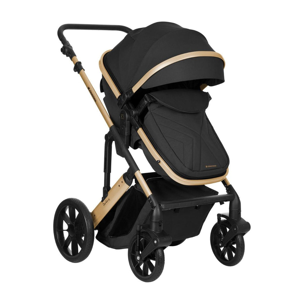 Kikkaboo Darling 3-In-1 Travel System Stroller with Transferable Seat 2024 Black Age-Newborn & Above (Holds upto 22 Kg)