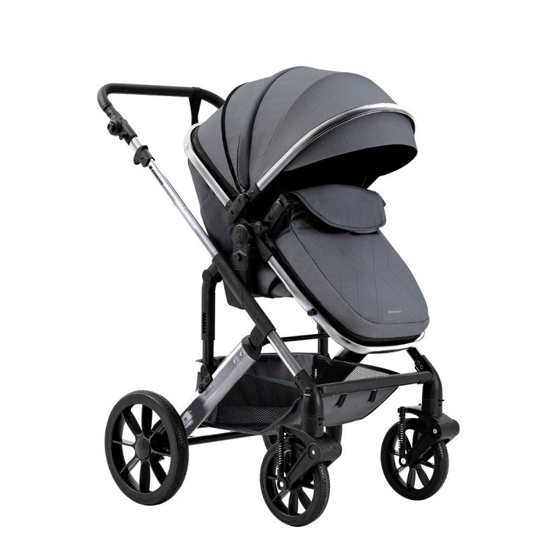 Kikkaboo Darling 3-In-1 Travel System Stroller with Transferable Seat 2024 Dark Grey Age-Newborn & Above (Holds upto 22 Kg)