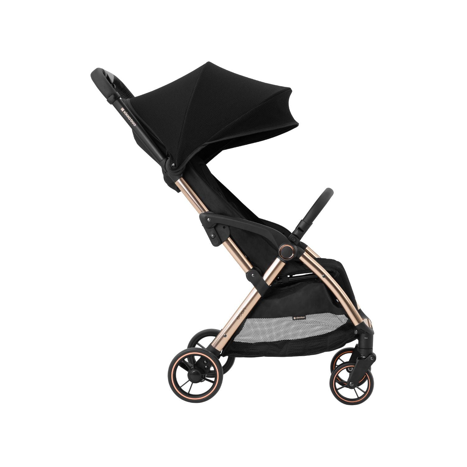 Kikkaboo Eden Autofolding Pushchair Black Age-Newborn & Above (Holds upto 22 Kg)