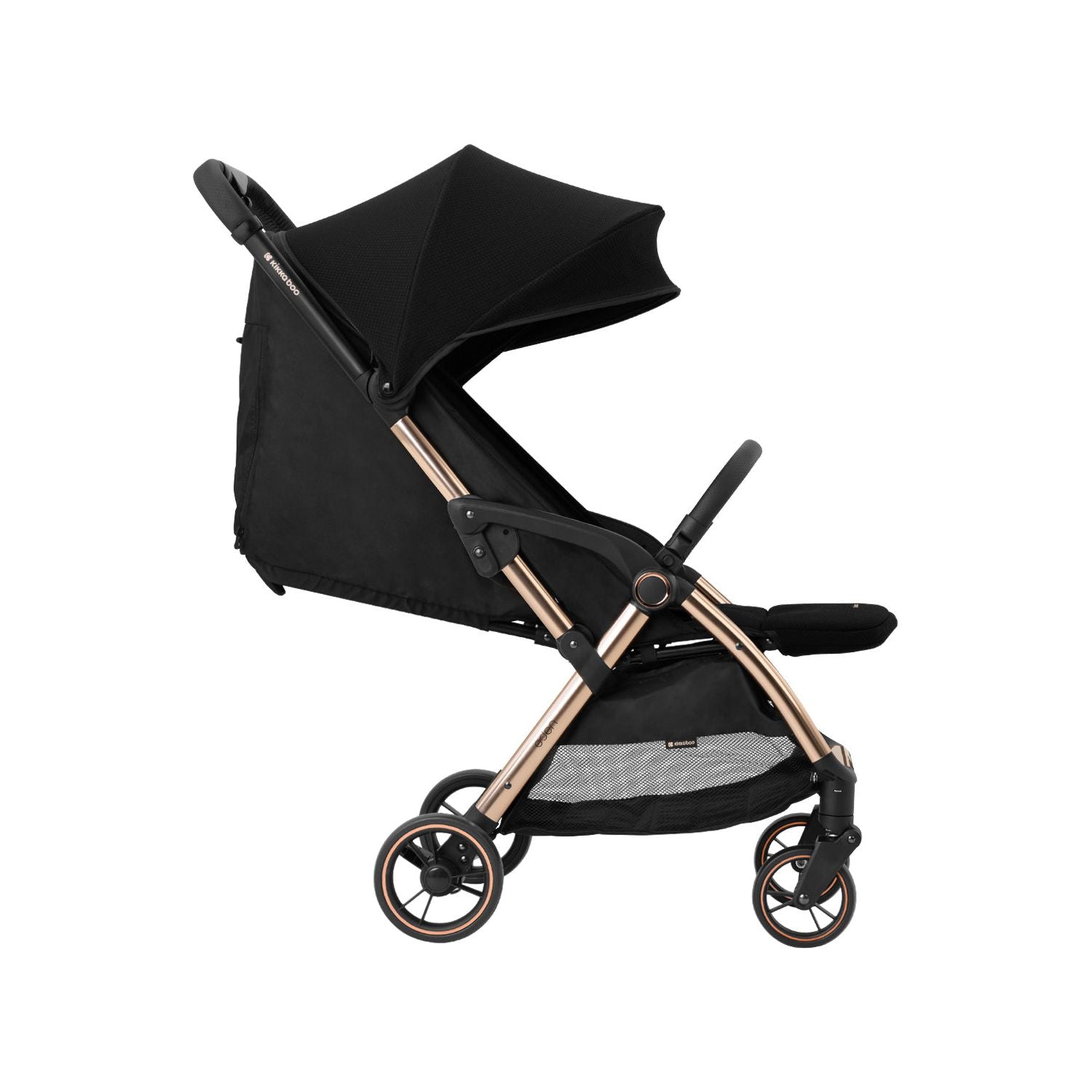 Kikkaboo Eden Autofolding Pushchair Black Age-Newborn & Above (Holds upto 22 Kg)