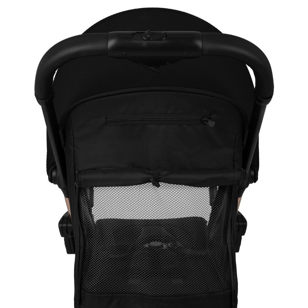 Kikkaboo Eden Autofolding Pushchair Black Age-Newborn & Above (Holds upto 22 Kg)