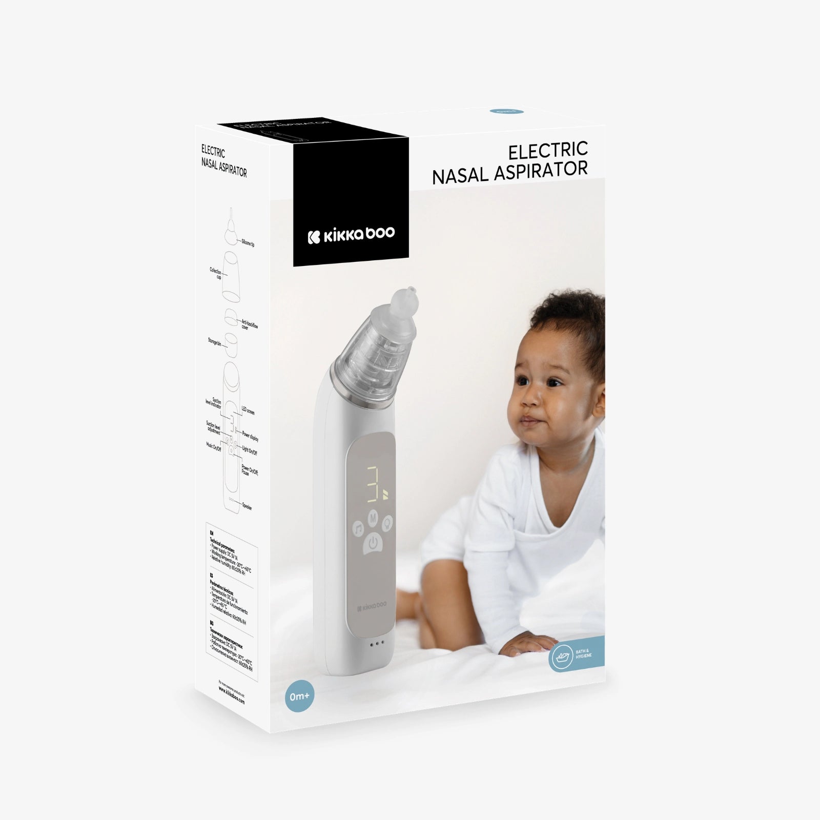 Kikkaboo Electric Nasal Aspirator Beige Age- Newborn & Above