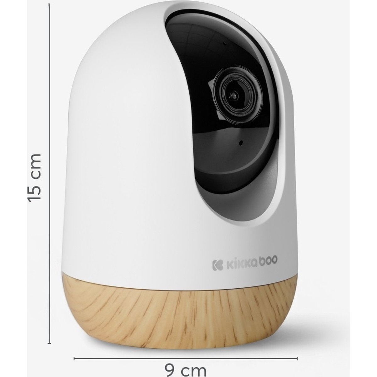 Kikkaboo Ethan Wi-Fi Baby Video Camera/Monitor White Age- Newborn & Above