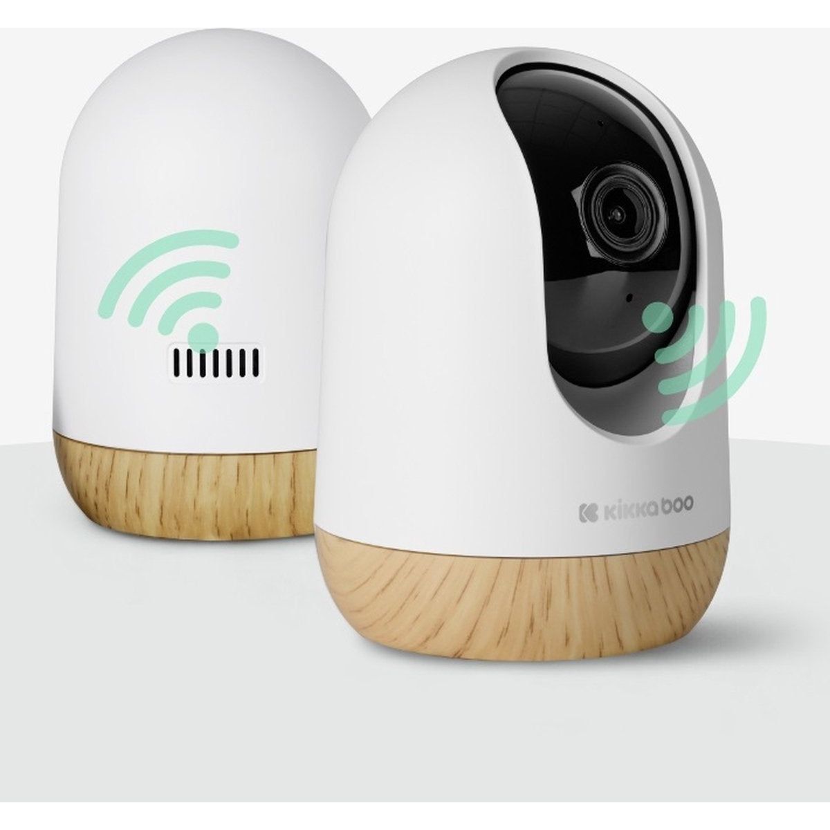 Kikkaboo Ethan Wi-Fi Baby Video Camera/Monitor White Age- Newborn & Above