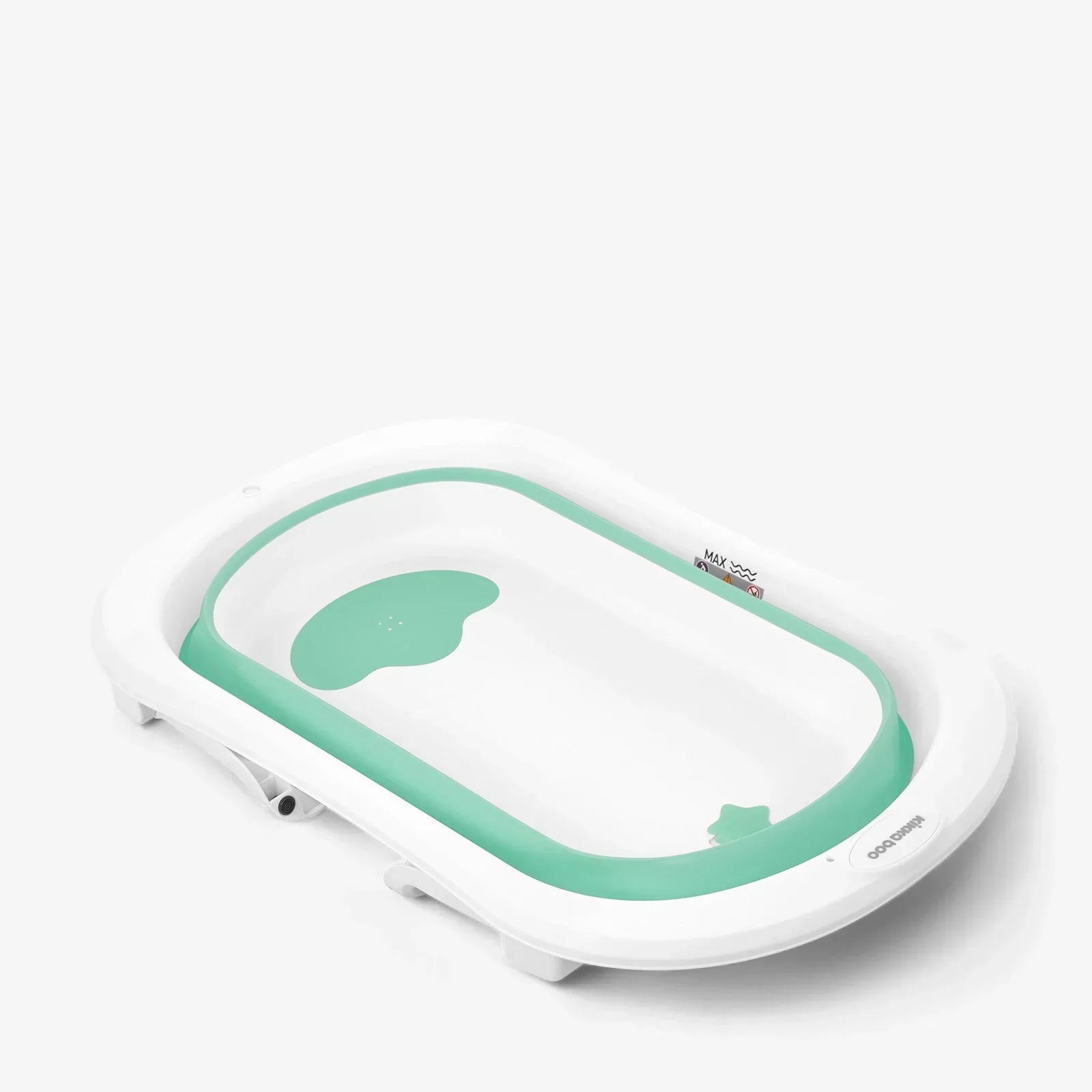 Kikkaboo Fiji Baby Foldable Bathtub 80cm Mint Green Age- Newborn to 36 Months