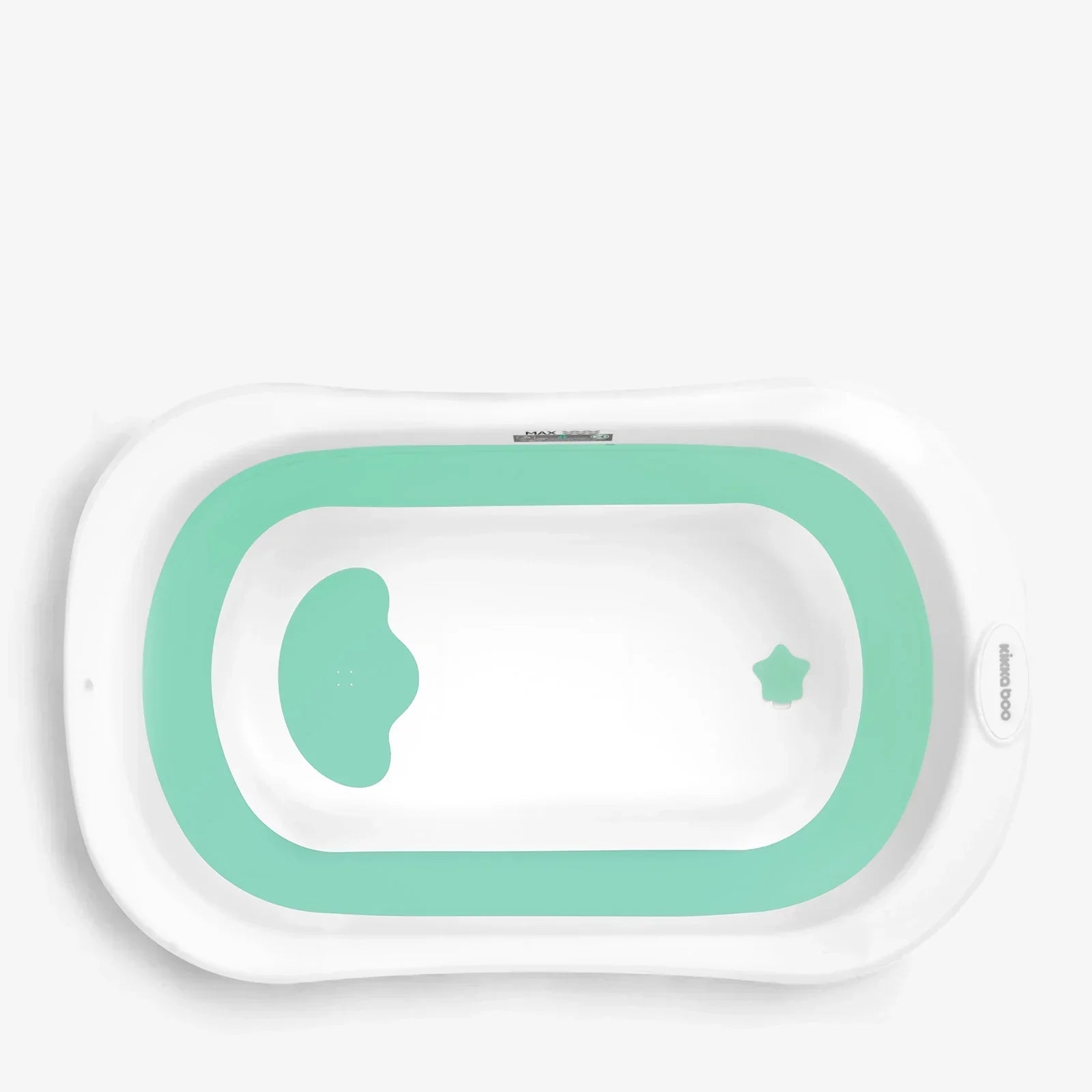 Kikkaboo Fiji Baby Foldable Bathtub 80cm Mint Green Age- Newborn to 36 Months
