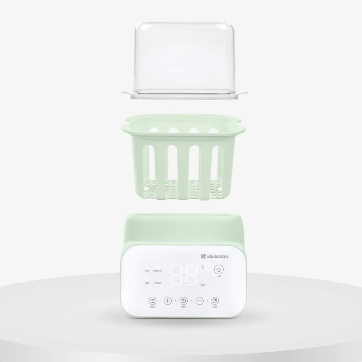 Kikkaboo Handy 4-In-1 Double Bottle Warmer Mint Age- Newborn & Above