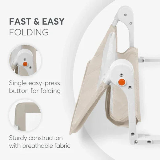 Kikkaboo I am Safe Embedded Bed Rail 120cm Beige Age- 18 Months up to 5 Years