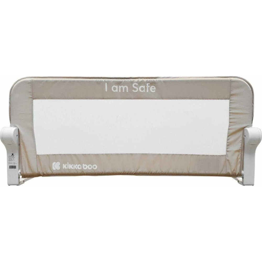 Kikkaboo I am Safe Protective Bed Rail Gray 150cm Beige Age-18 Months to 5 Years