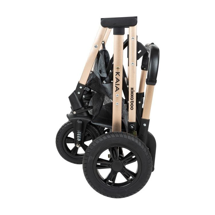 Kikkaboo Kaia 3-In-1 Travel System with Pushchair Stoller with Transferable Seat Grey Age-Newborn & Above (Holds upto 22 Kg)