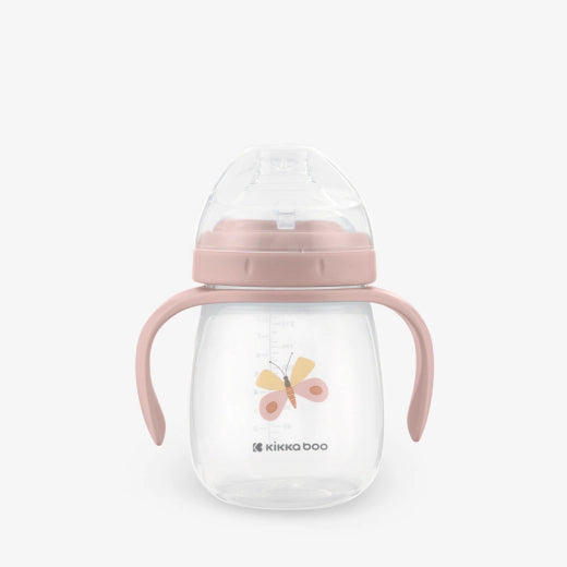 Kikkaboo Kids Cup with Silicone Spout 240ml Hedge-hugs Pink  Age- 6 Months & Above