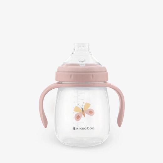 Kikkaboo Kids Cup with Silicone Spout 240ml Hedge-hugs Pink  Age- 6 Months & Above