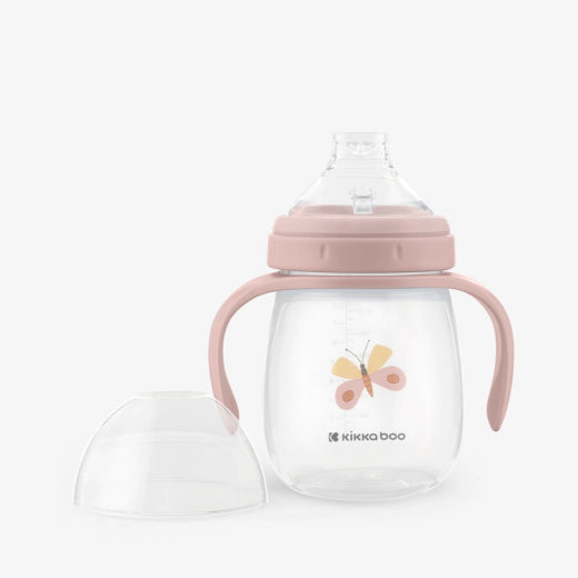 Kikkaboo Kids Cup with Silicone Spout 240ml Hedge-hugs Pink  Age- 6 Months & Above
