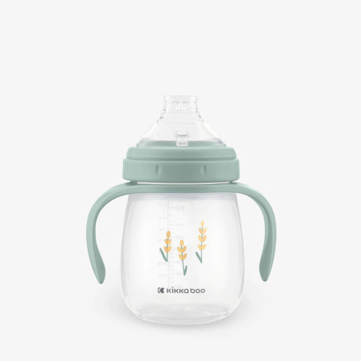Kikkaboo Kids Cup with Silicone Spout 240ml Sleepy Sheep Mint Green Age- 6 Months & Above