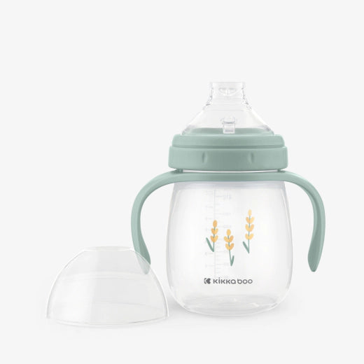 Kikkaboo Kids Cup with Silicone Spout 240ml Sleepy Sheep Mint Green Age- 6 Months & Above