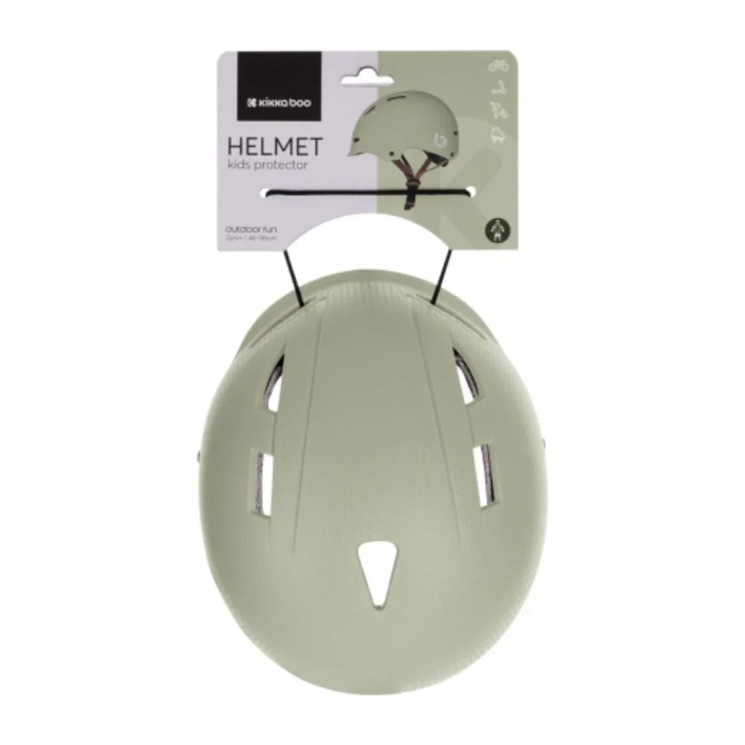 Kikkaboo Kids Helmet with Adjustable Size (46 to 56 cm) Army Green Age- 2 Years to 12 Years