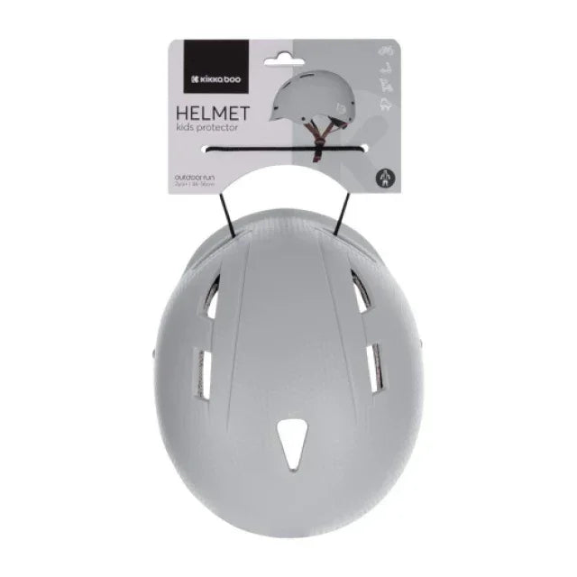 Kikkaboo Kids Helmet with Adjustable Size (46 to 56 cm) Grey Age- 2 Years to 12 Years