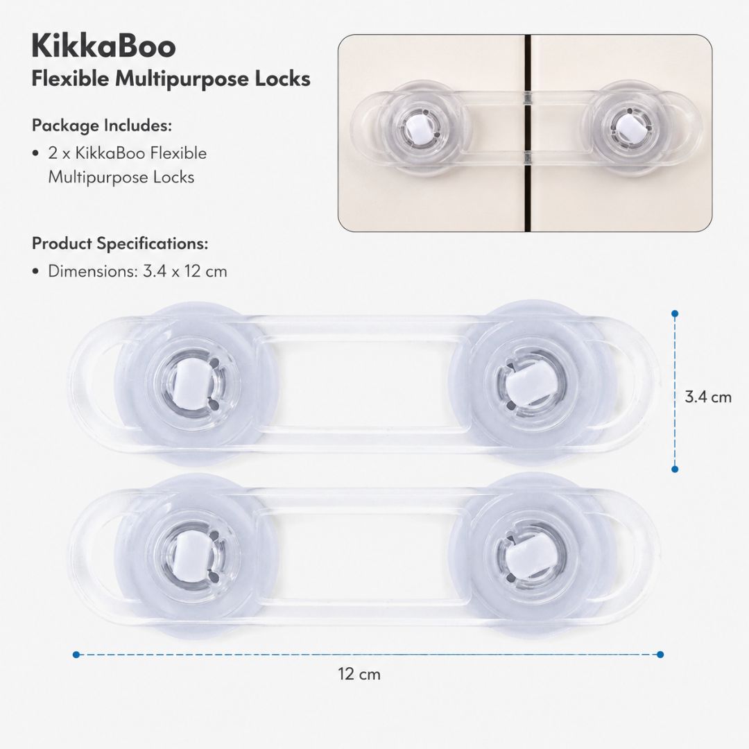 Kikkaboo Multi-Purpose Lock (12 cm) Pack of 2 Age- 6 Months & Above