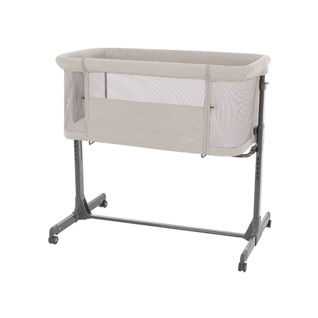 Kikkaboo Noah Bedside Crib Beige Age- Newborn to 6 Months