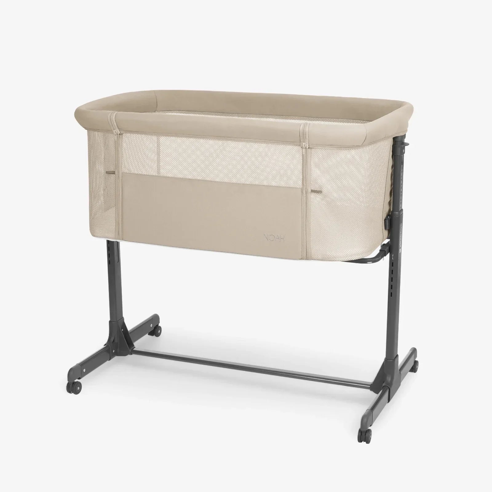 Kikkaboo Noah Bedside Crib Beige Age- Newborn to 6 Months