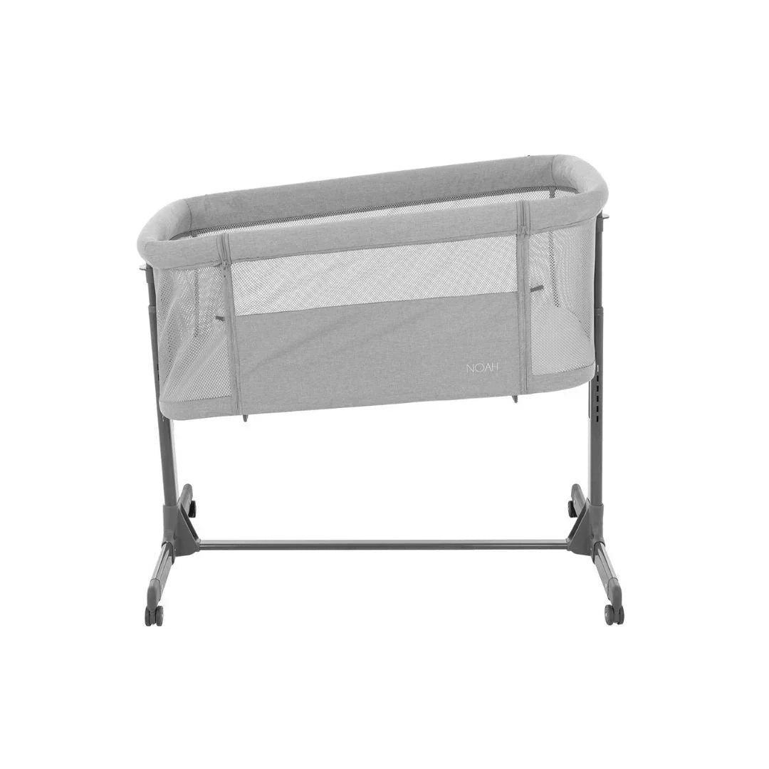 Kikkaboo Noah Bedside Crib Light Grey Age- Newborn to 6 Months